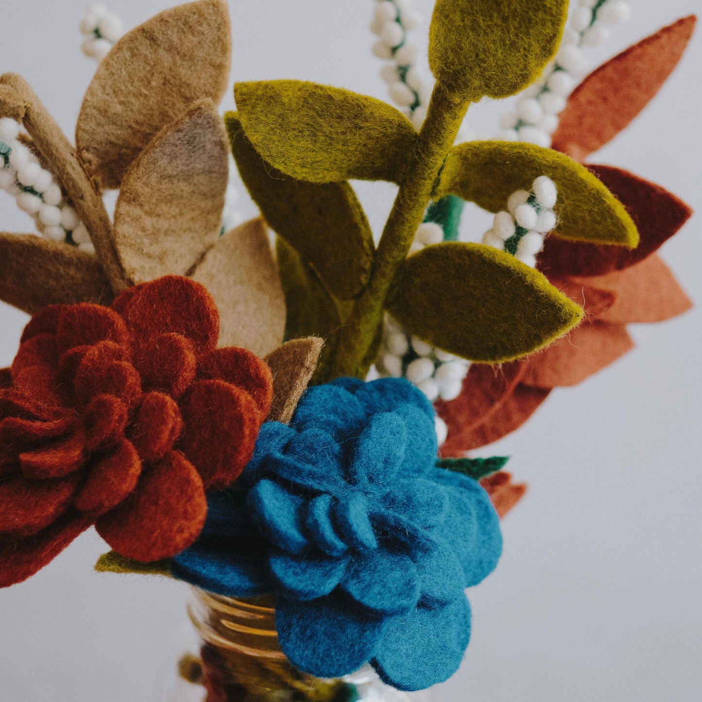 Felt Harvest Leaf: Moss Green Home Goods Global Goods Partners