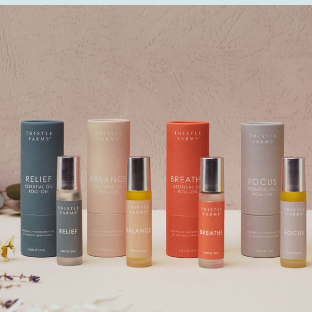 Breathe Essential Oil Roll On - Eucalyptus Peppermint Home Goods Thistle Farms