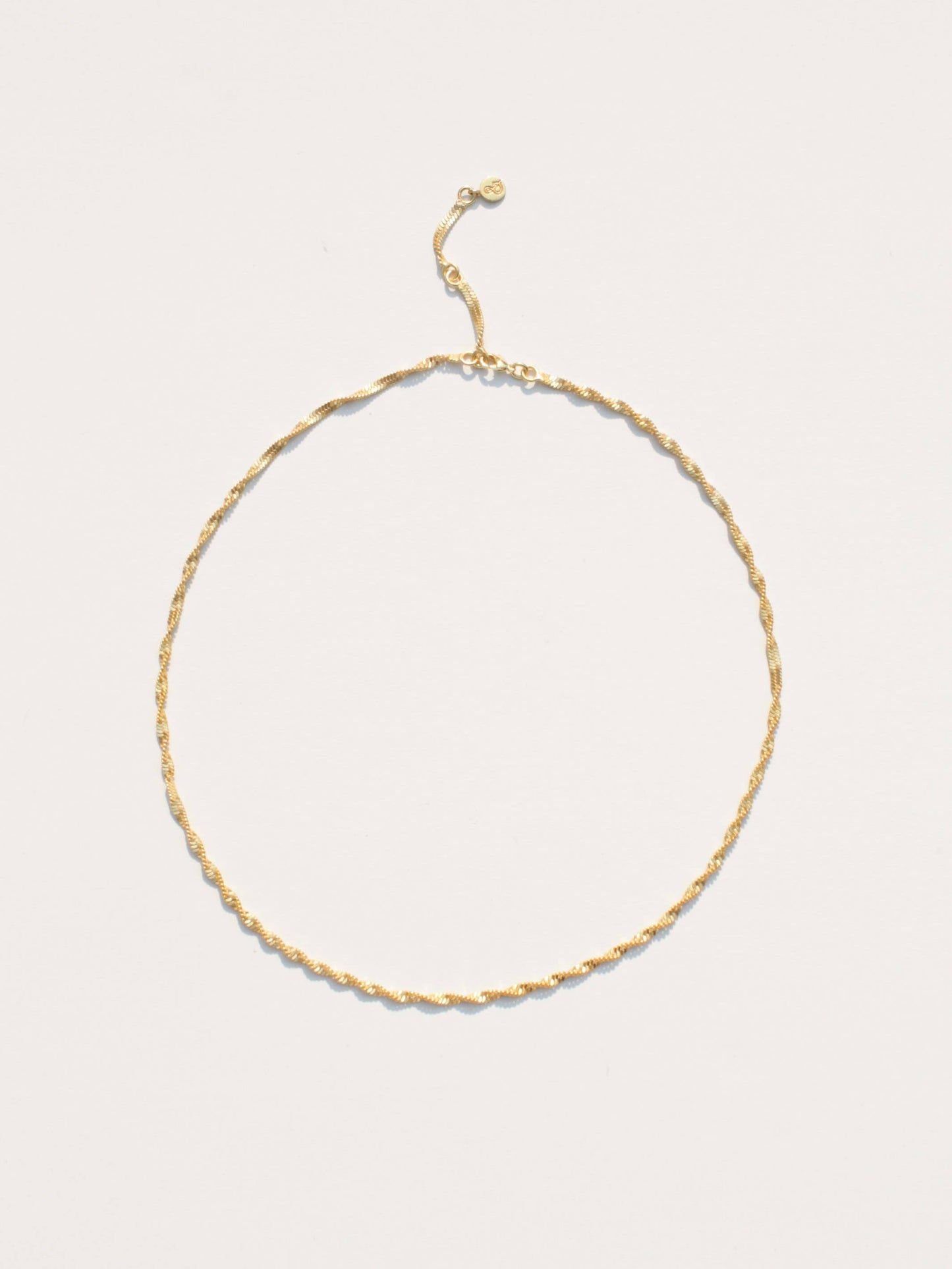 Twisted Herringbone Chain Necklace Necklace Rover & Kin
