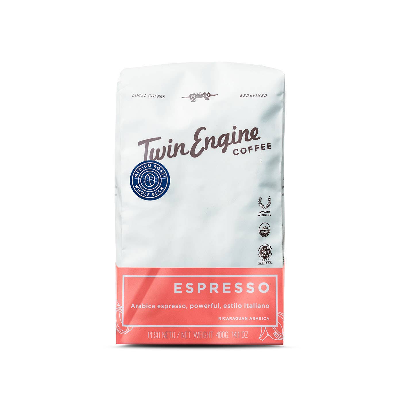 Espresso - Organic Fair Trade Coffee Home Goods Twin Engine Coffee
