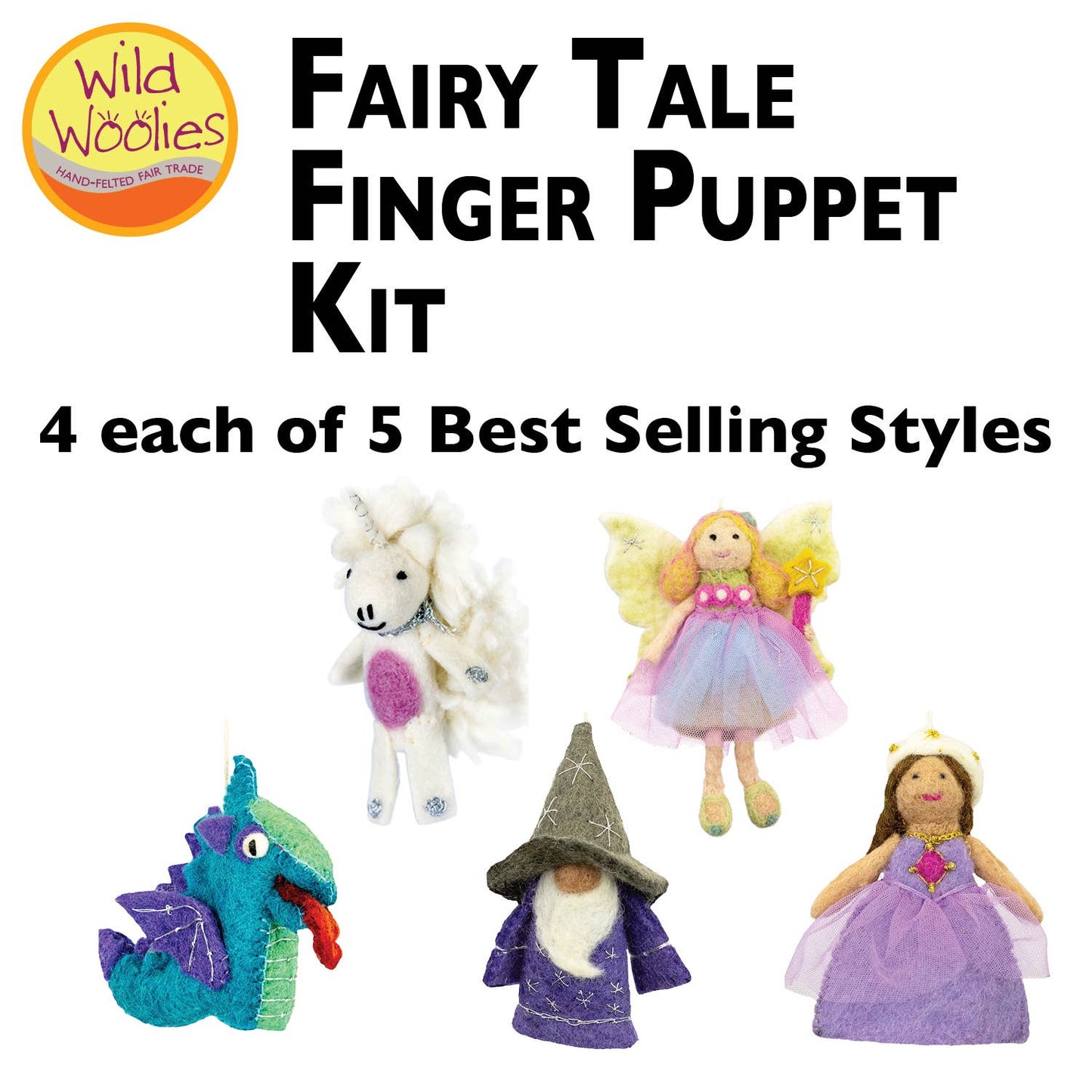 Fairy Tale Kingdom Finger Puppets dZi Handmade