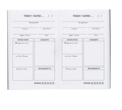 WINE TASTING POCKET JOURNAL Home Goods Matr Boomie