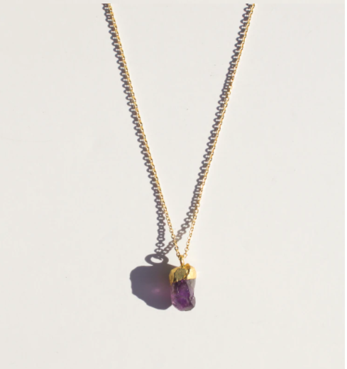 Amethyst - Raw Gemstone Necklace Necklace Rover & Kin