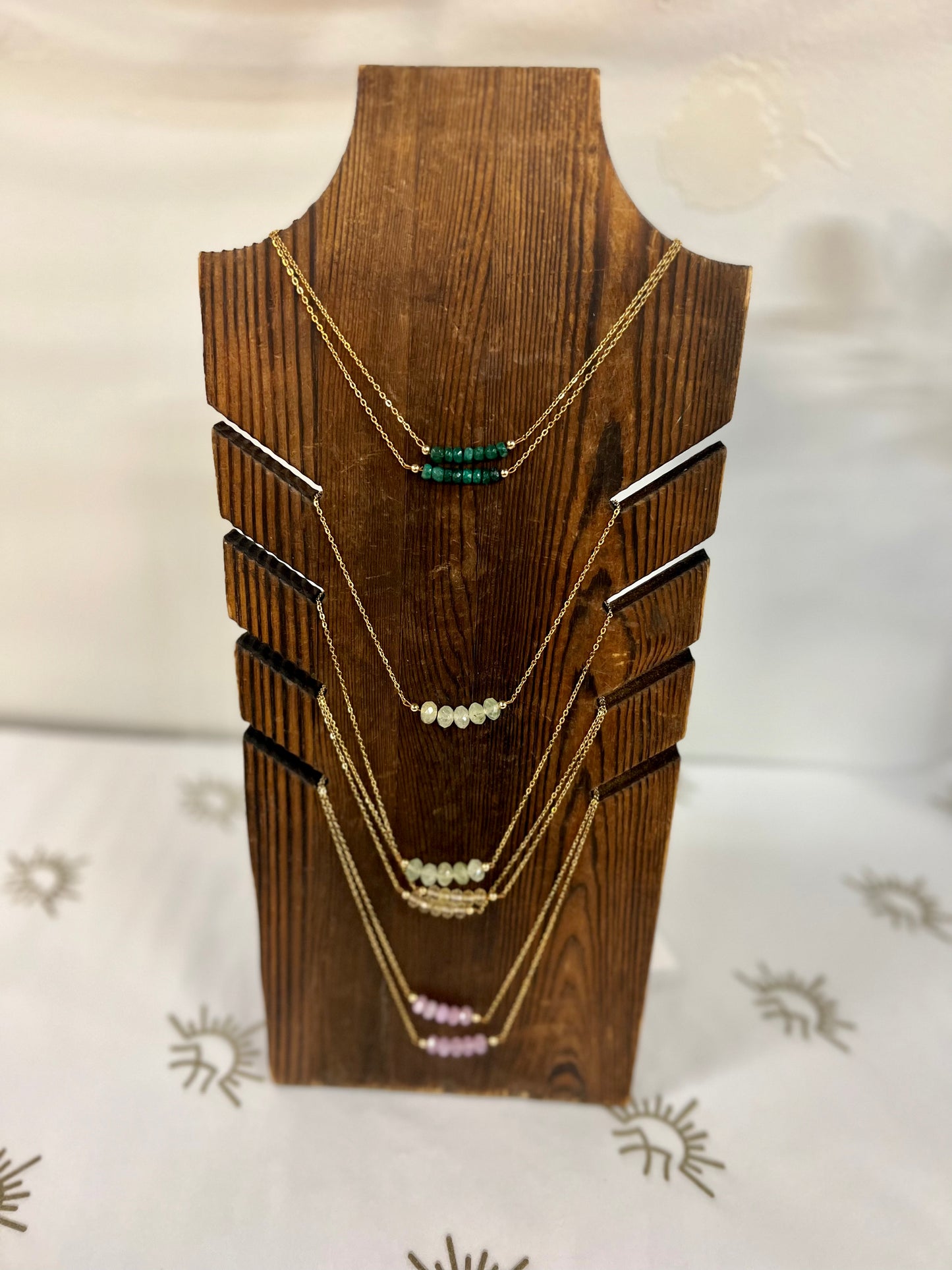 Crystal Bar Necklace Necklace Convivial Crystals