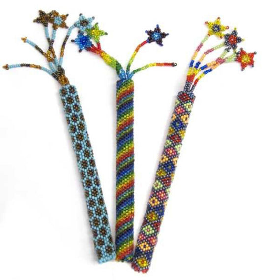 Beaded Pen and Pencil Topper Accessories Unique Batik