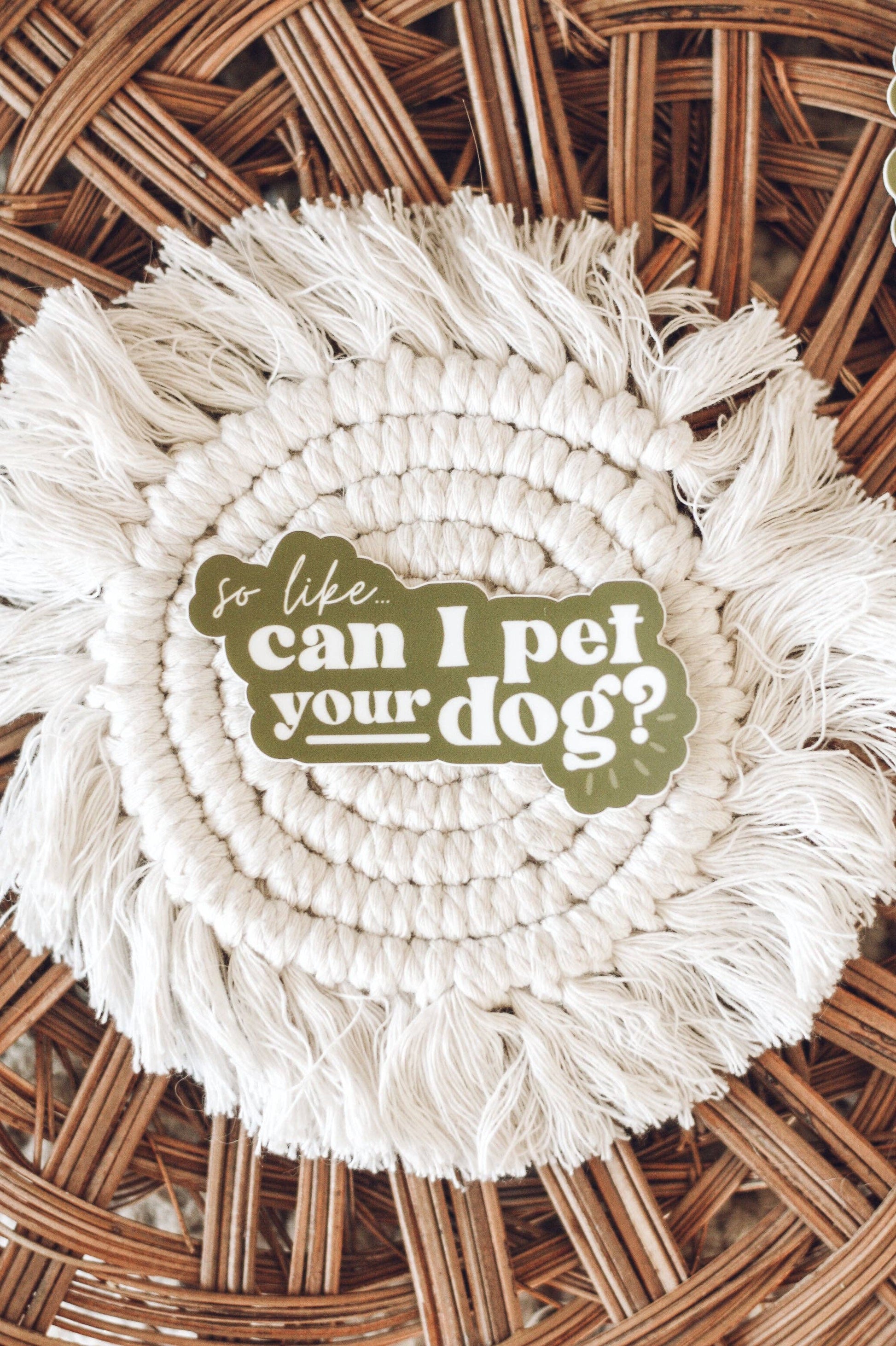 Can I Pet Your Dog Sticker Home Goods Jess' Paper Co.   