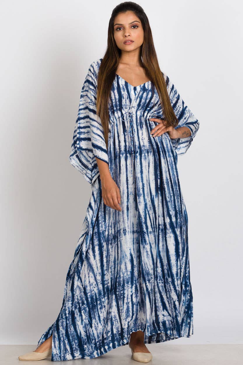 Shibori Caftans Sevya Handmade