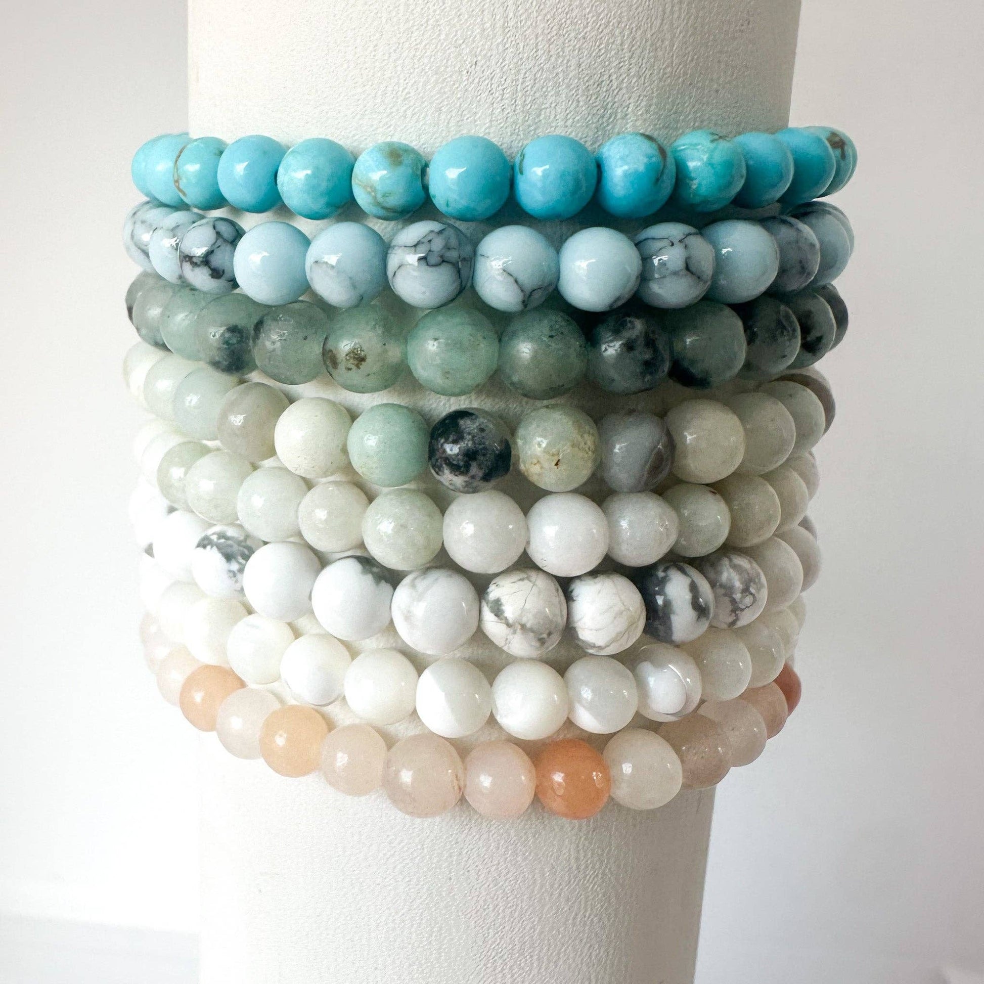 Soft 4mm Semiprecious Stone Stacking Bracelet Ethic Goods