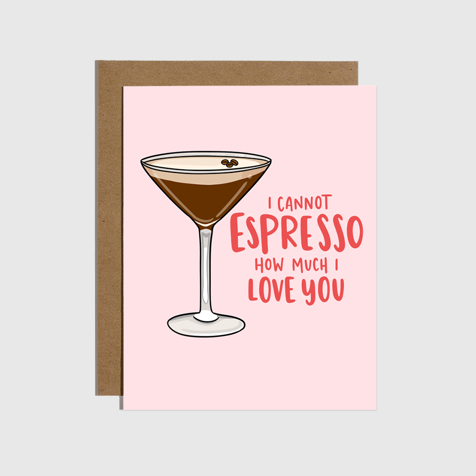 Espresso Martini Love Card Brittany Paige