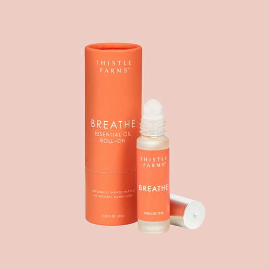 Breathe Essential Oil Roll On - Eucalyptus Peppermint Home Goods Thistle Farms   