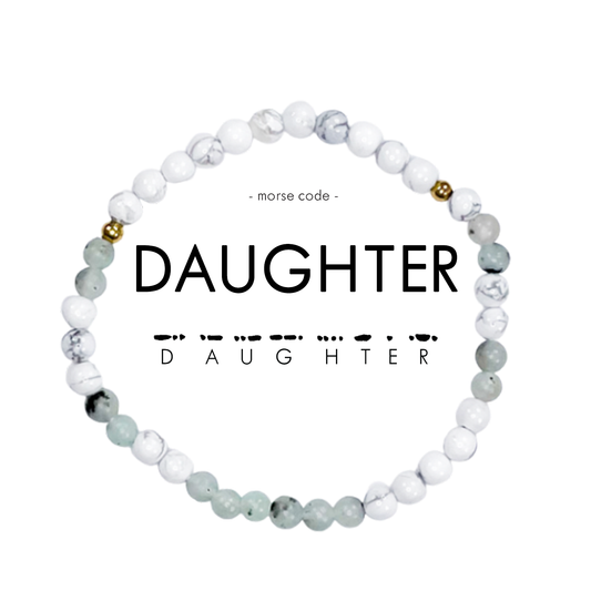 Morse Code Bracelet | DAUGHTER: Marble & Jasper  ETHICGOODS   