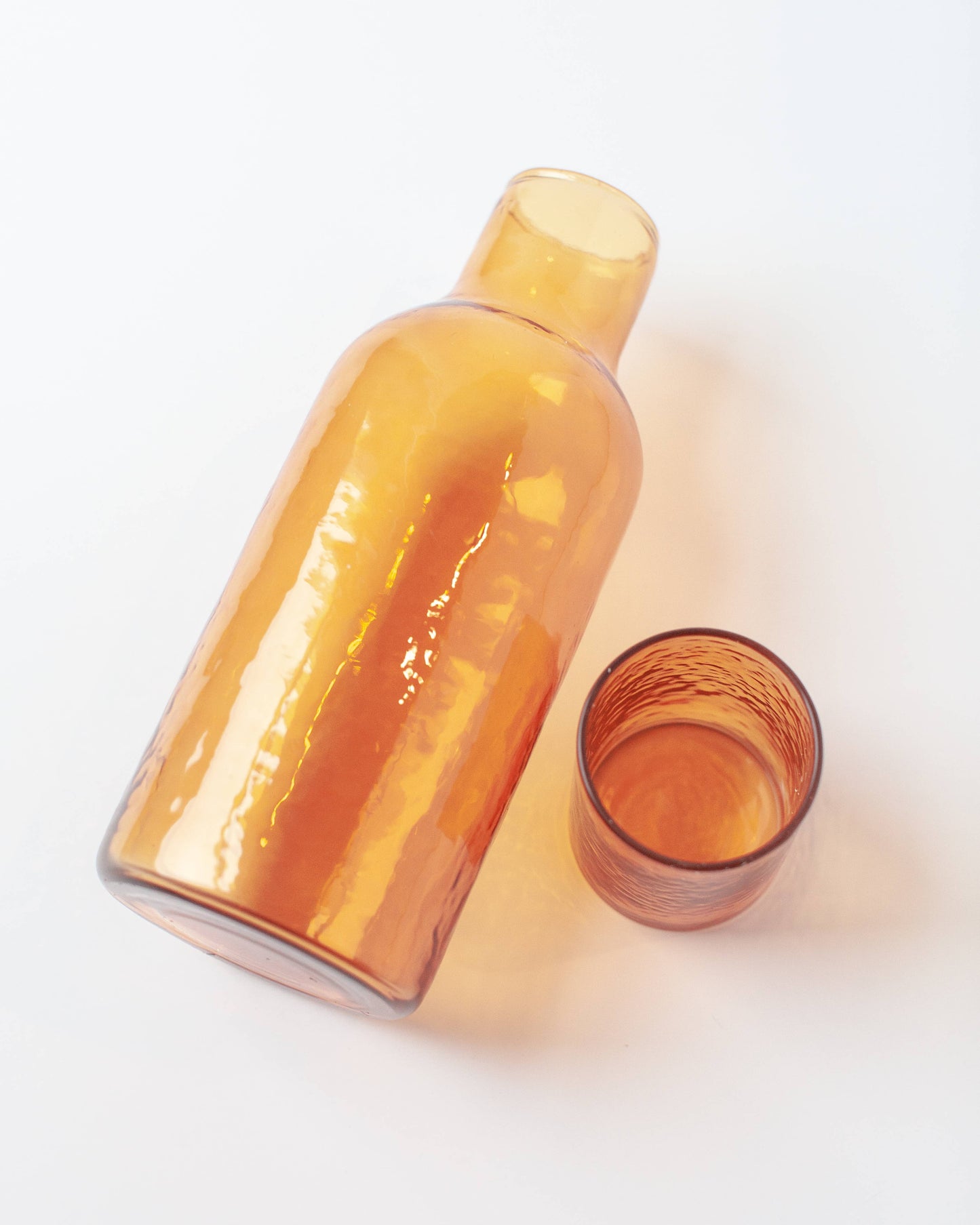 Handblown Hammered Glass Carafe Home Goods Creative Women