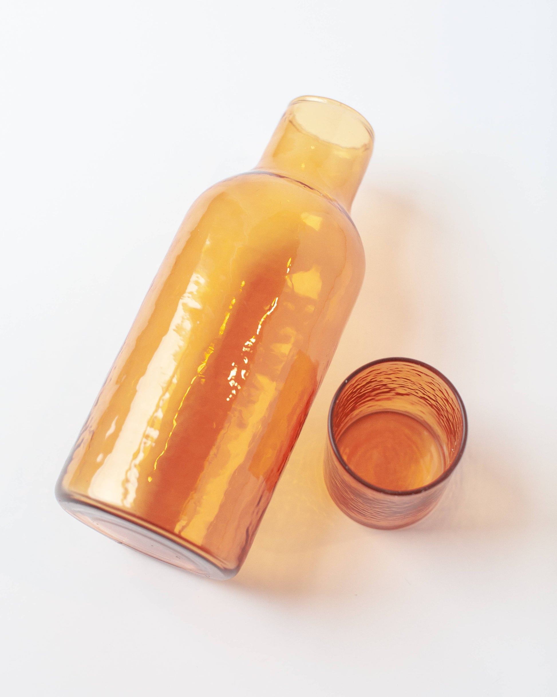 Handblown Hammered Glass Carafe Home Goods Creative Women