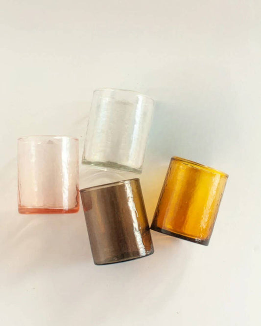 Handblown Hammered Glasses | Set of 4 Home Goods Creative Women