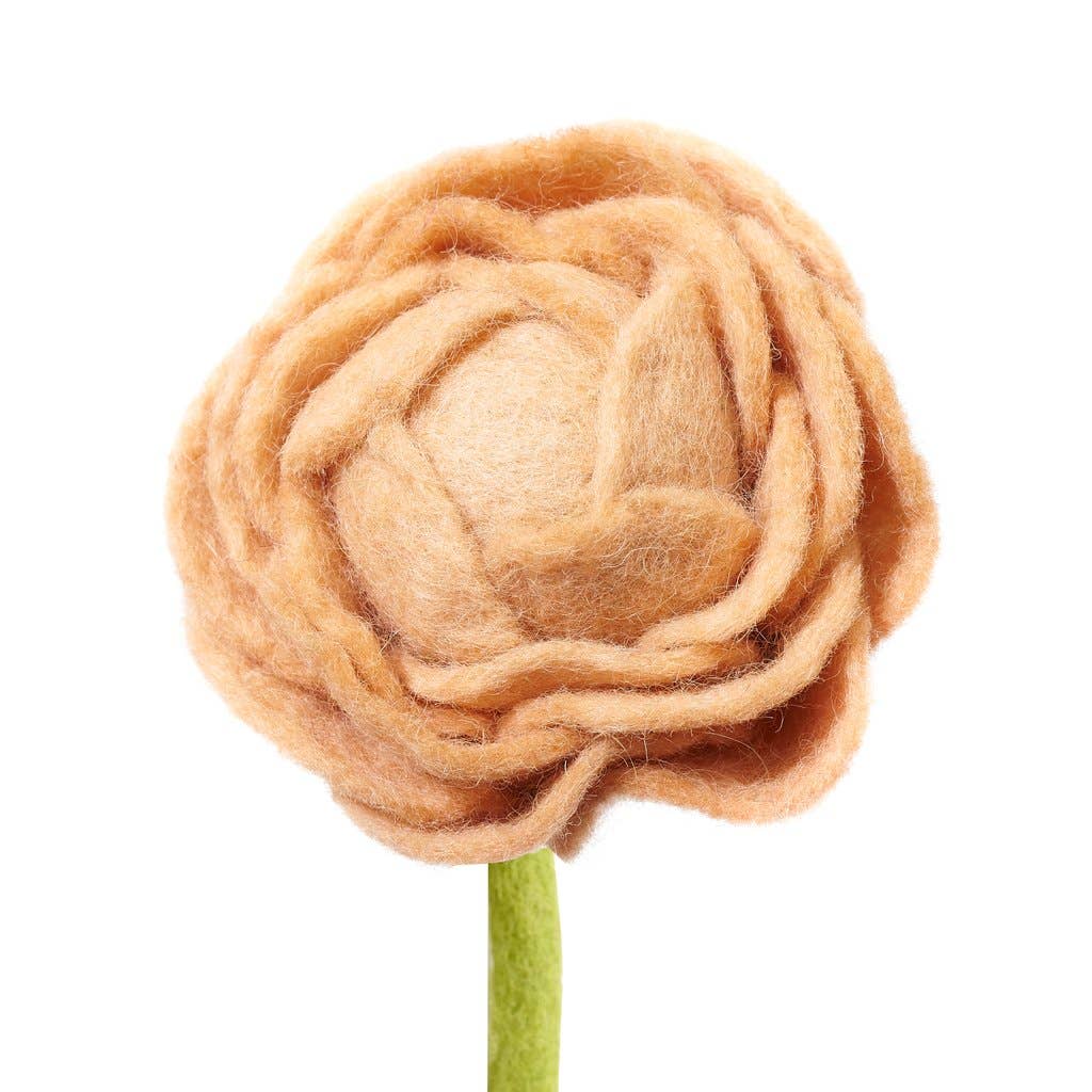 Felt Peony Flowers: Blush  Global Goods Partners   