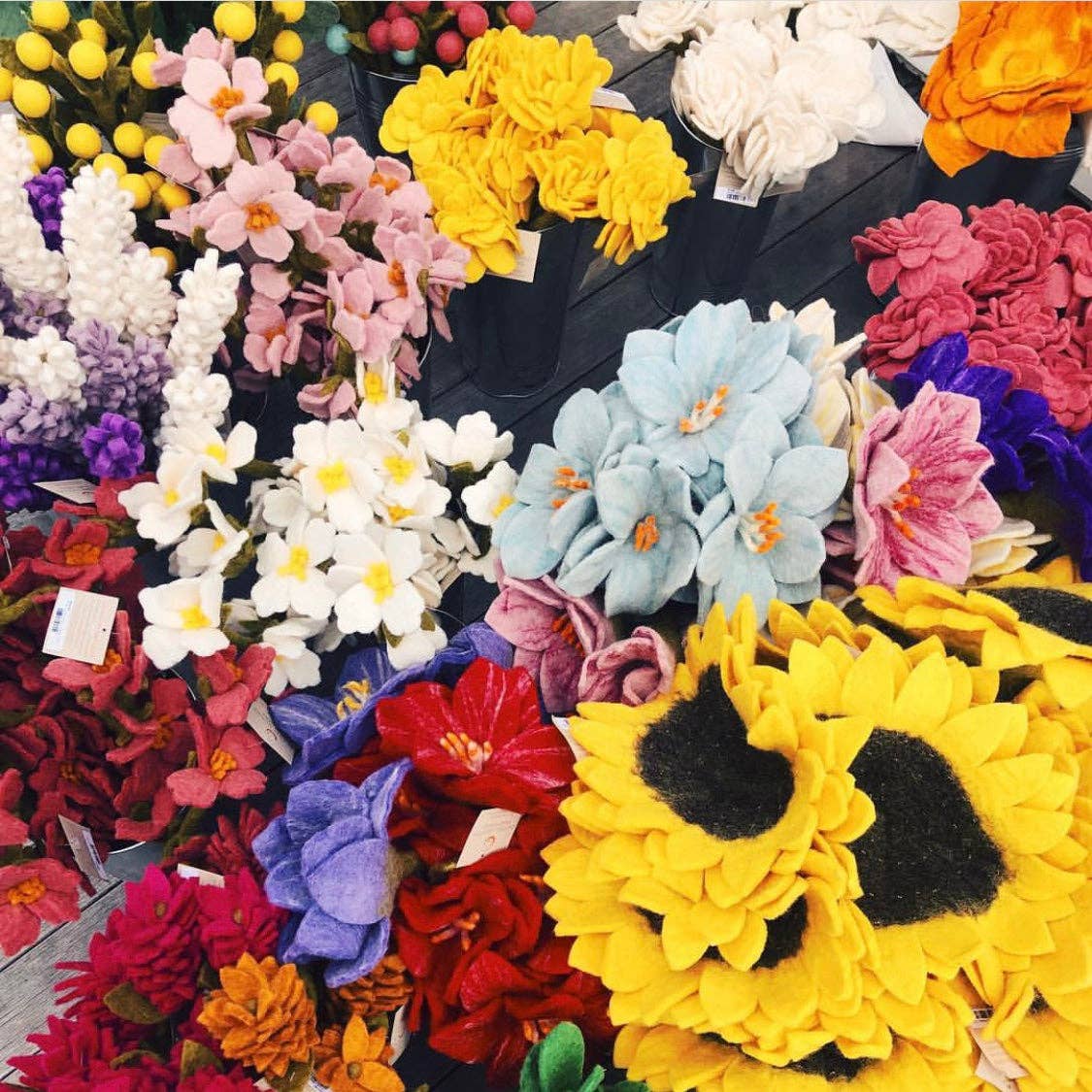 Felt Sunflower Home Goods Global Goods Partners