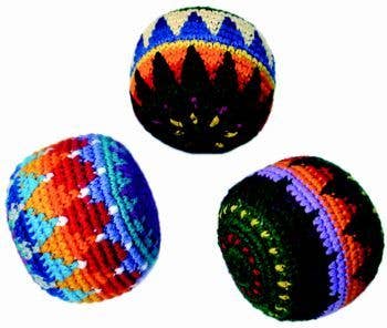 Crochet Multicolor Hacky Sack Stress Ball | Bocce Ball - Gua Accessories Lumily   