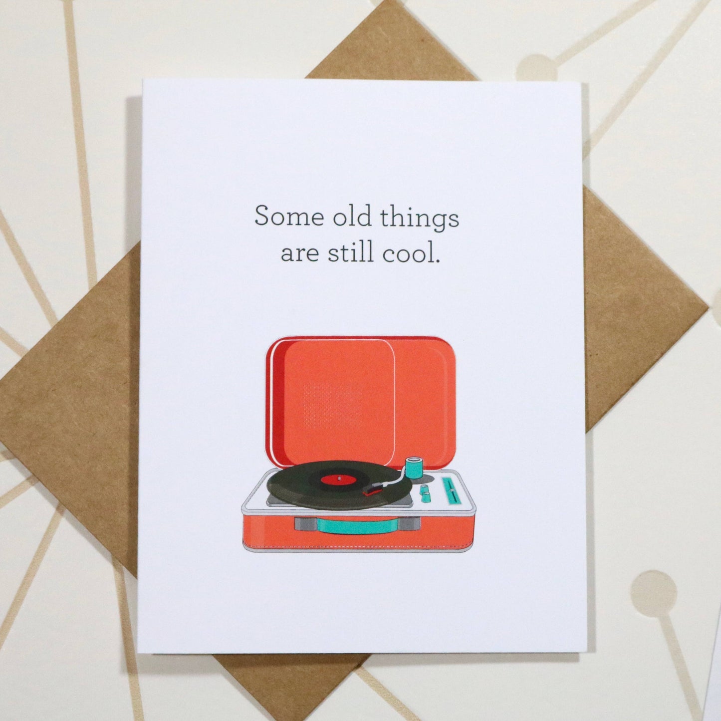 Record Player Birthday Card  The Card Bureau   