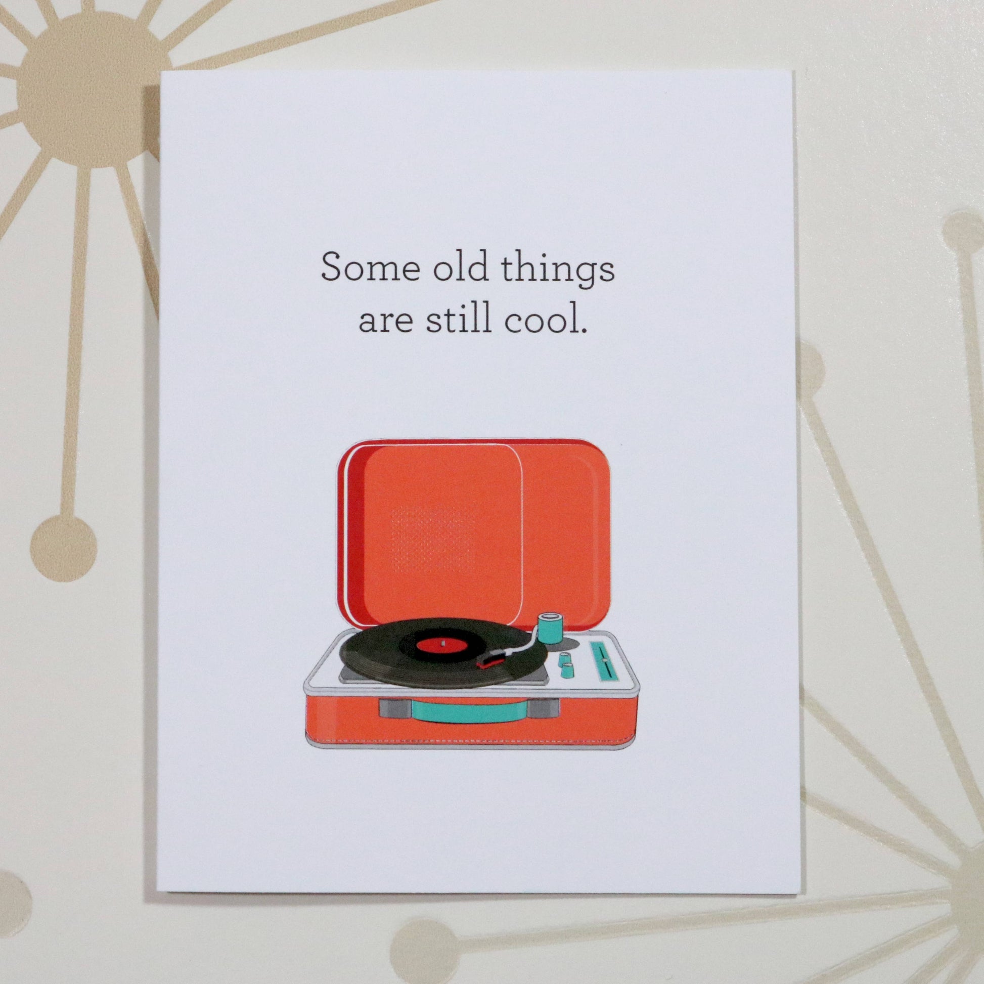 Record Player Birthday Card  The Card Bureau   