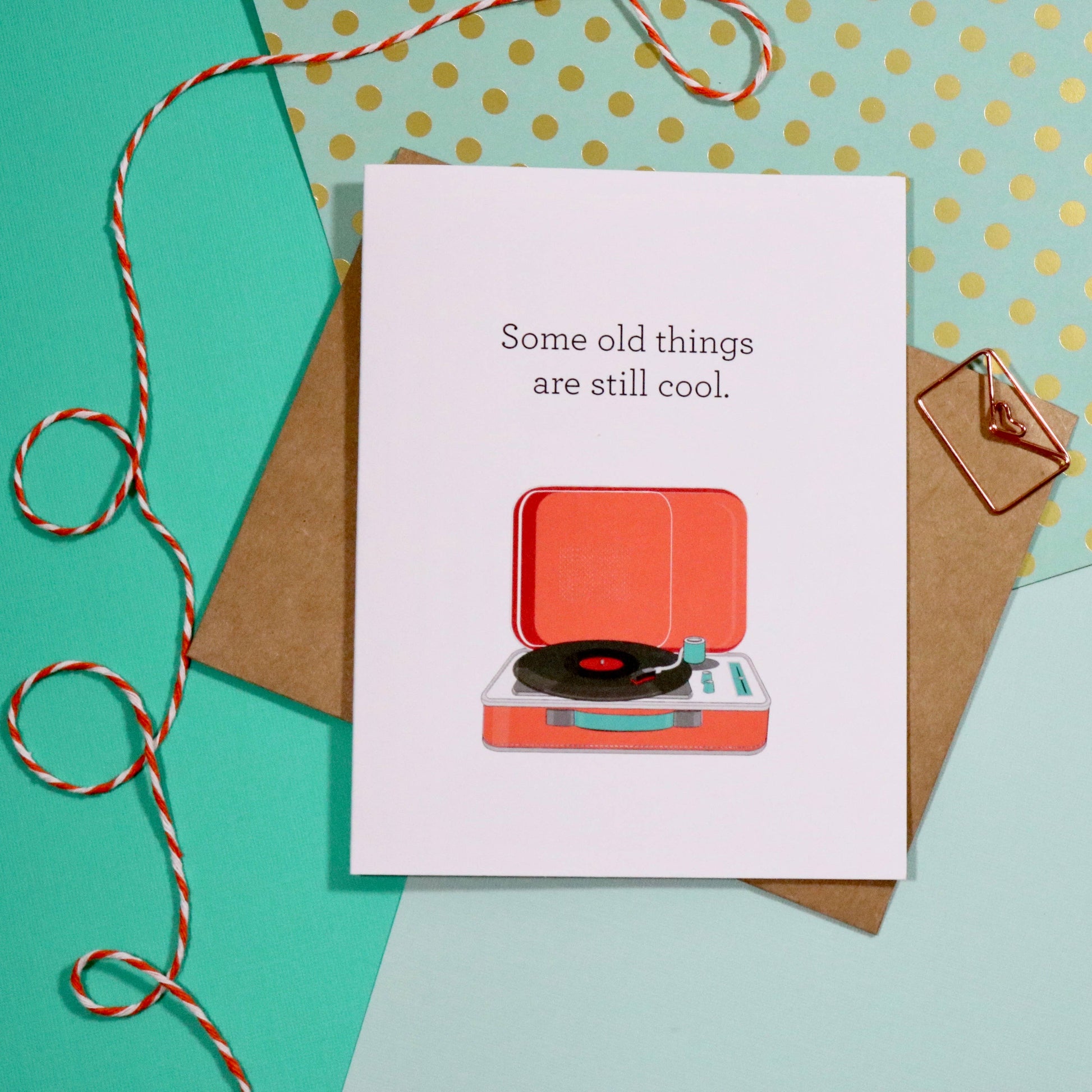 Record Player Birthday Card  The Card Bureau   