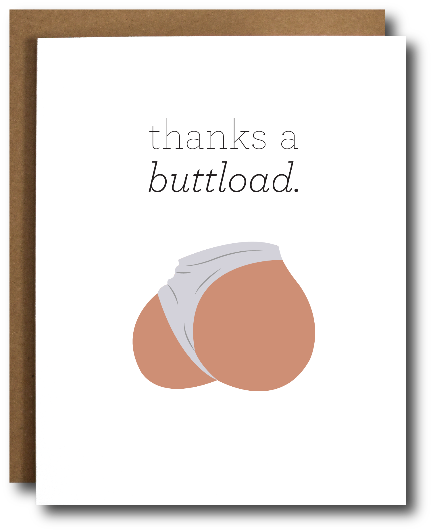 Thanks A Buttload Thank You Card: Single Card  The Card Bureau   