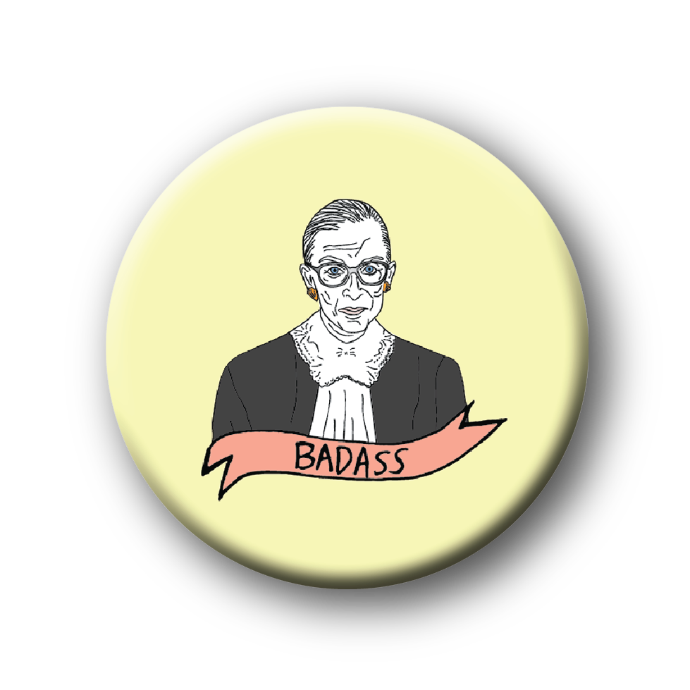 Ruth Bader Ginsburg Badass Magnet  The Card Bureau   