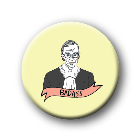 Ruth Bader Ginsburg Badass Magnet  The Card Bureau   