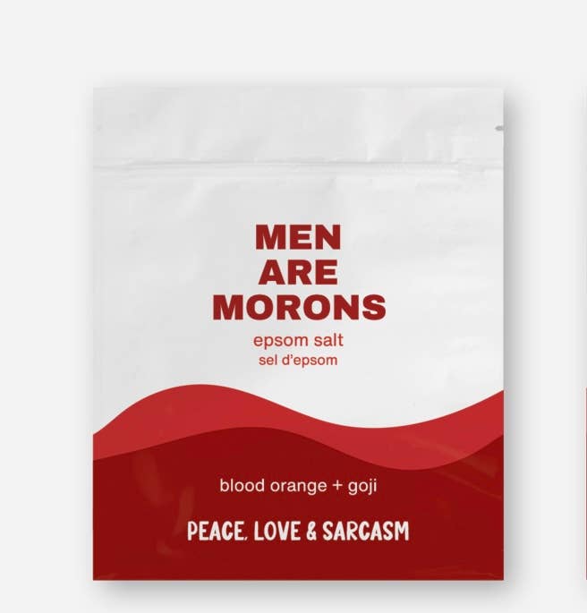 Men Are Morons Epsom Salt Bath Soak  Peace, Love and Sarcasm   