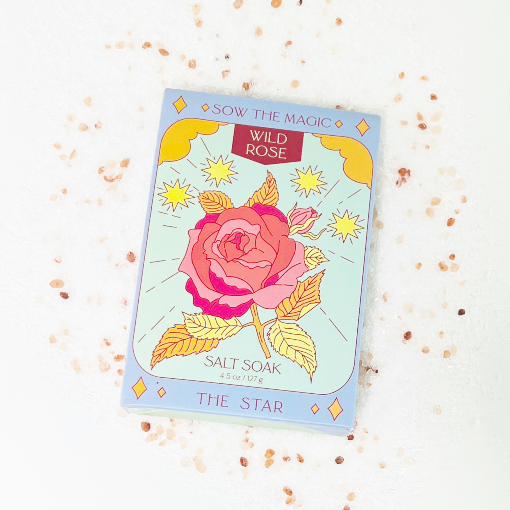 The Star Salt Soak in Wild Rose Home Goods Sow the Magic