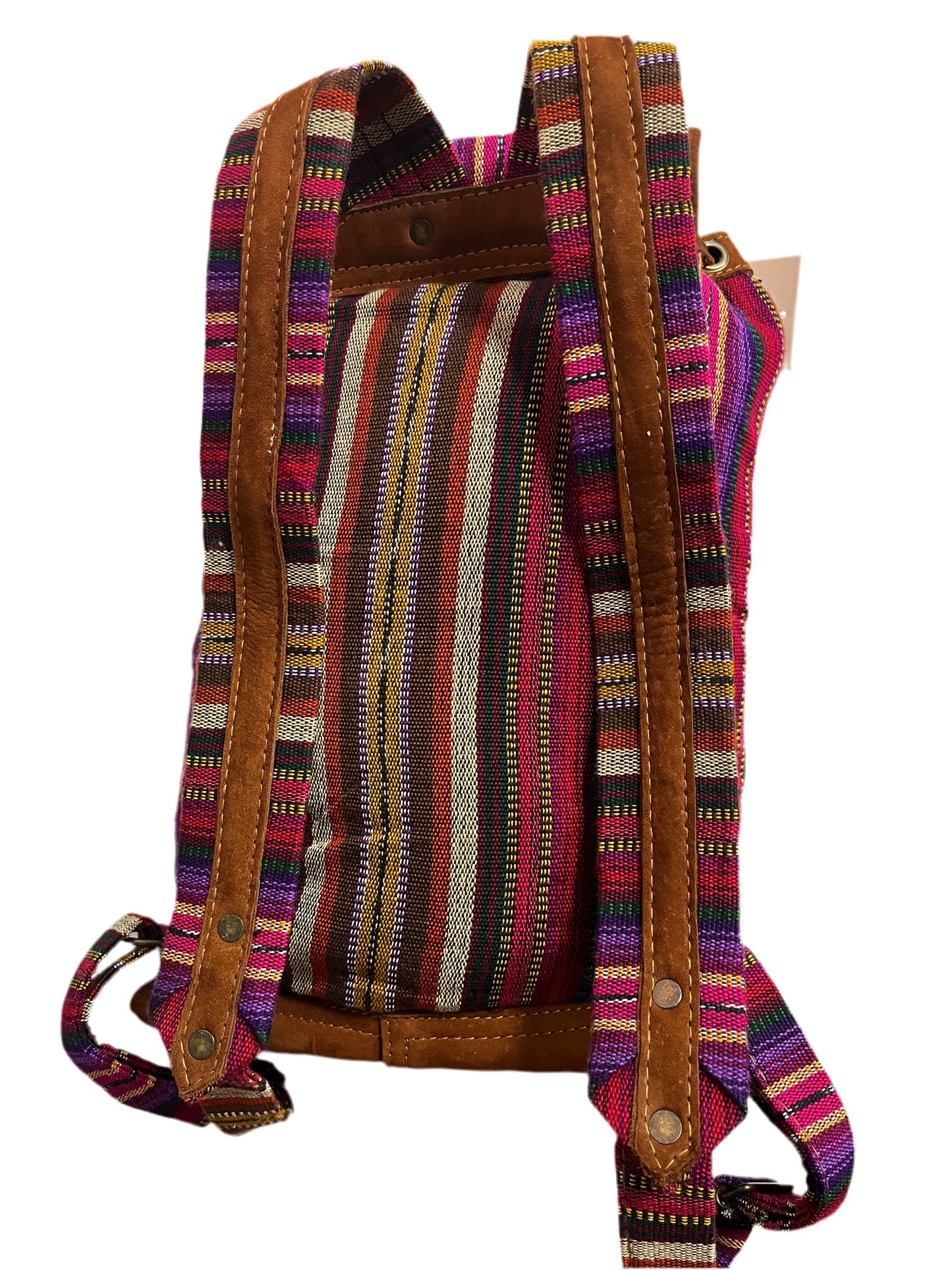 Baby bella leather trim backpack Bags Unique Batik