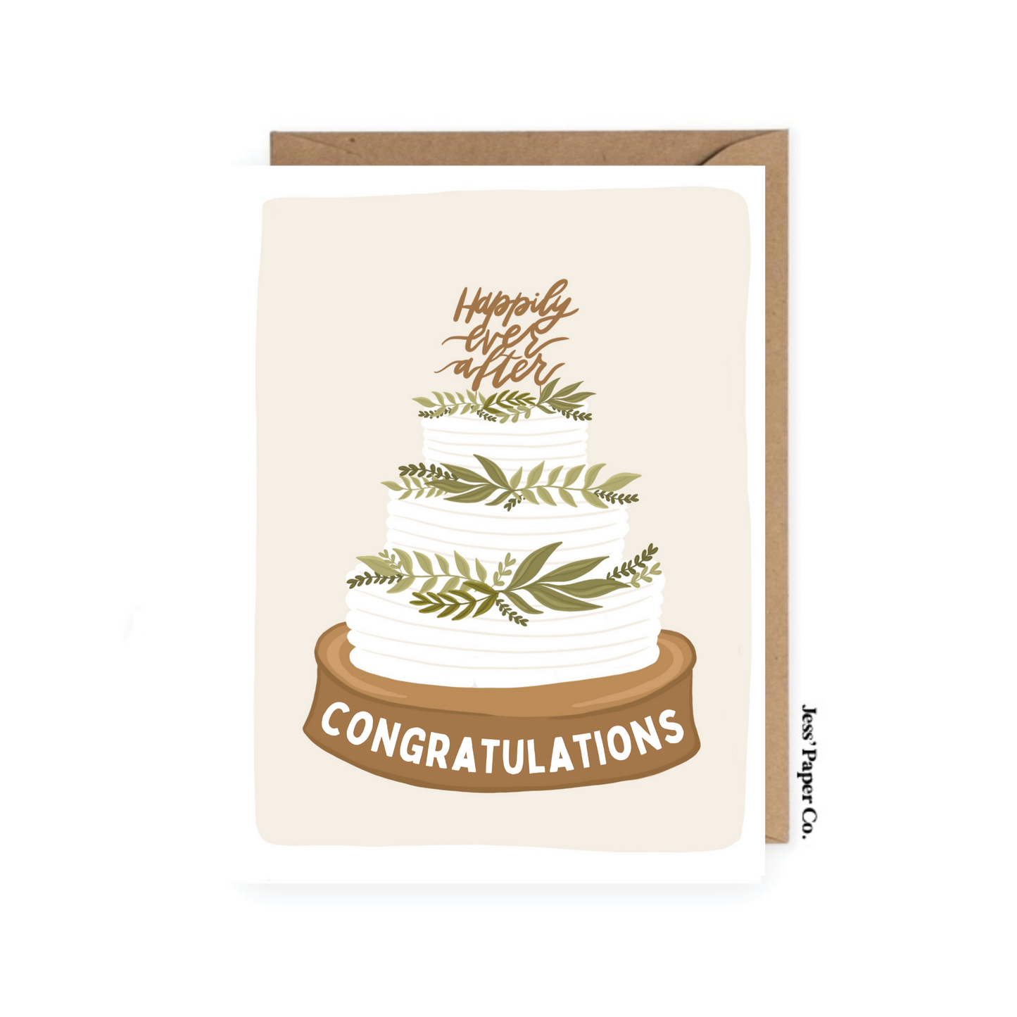 Wedding Cake Card Home Goods Jess' Paper Co.   