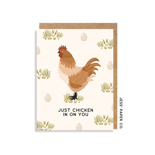 Just Chicken in Card Home Goods Jess' Paper Co.   