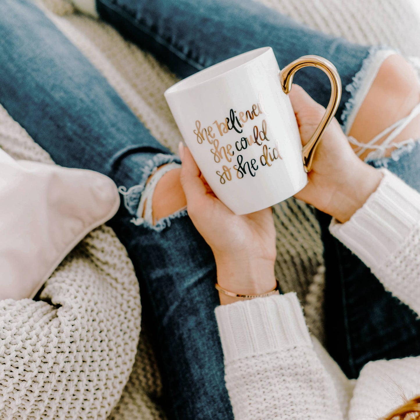 She Believed She Could Coffee Mug Home Goods Sweet Water Decor   