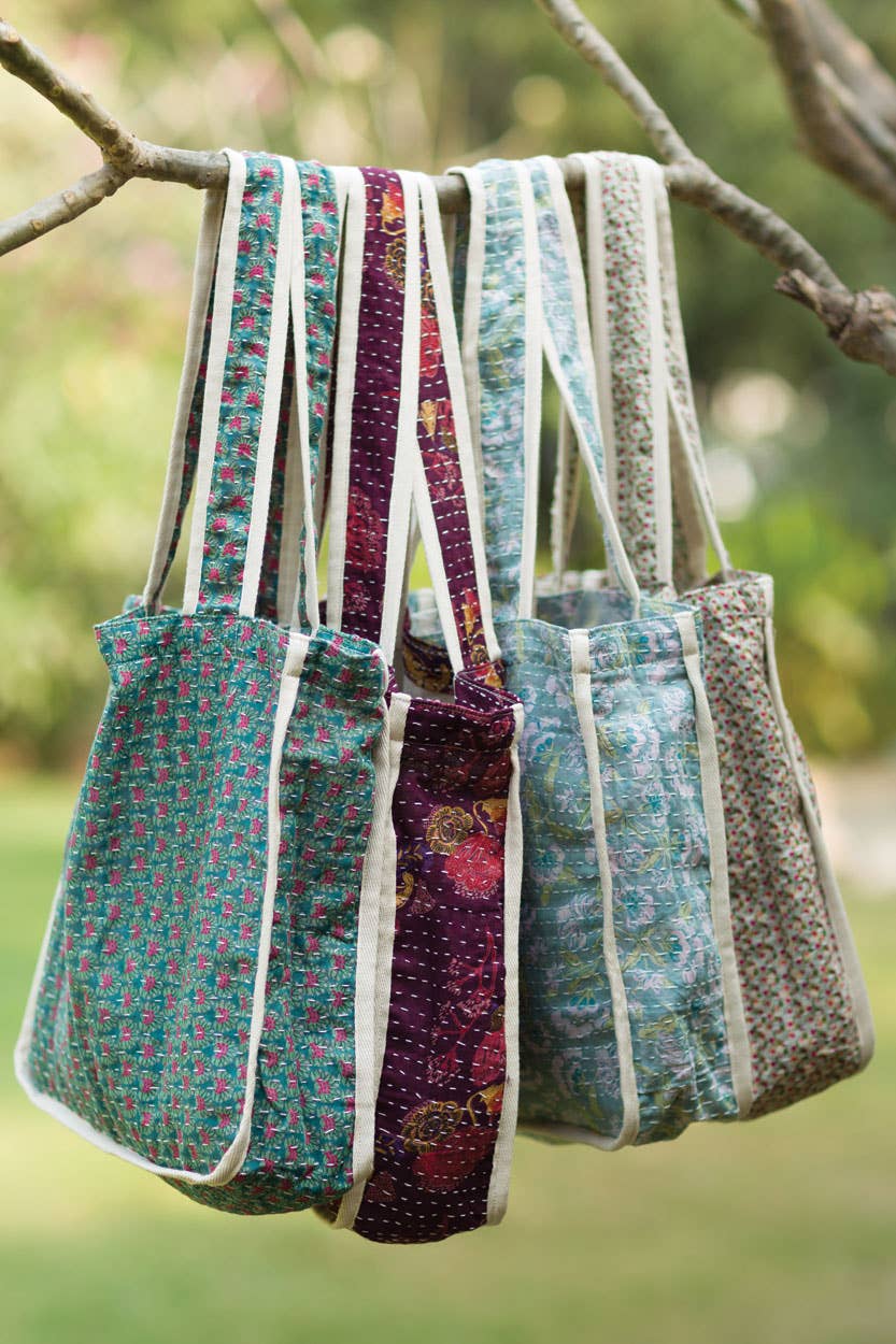 Kantha Market Bags Bags Sevya Handmade   