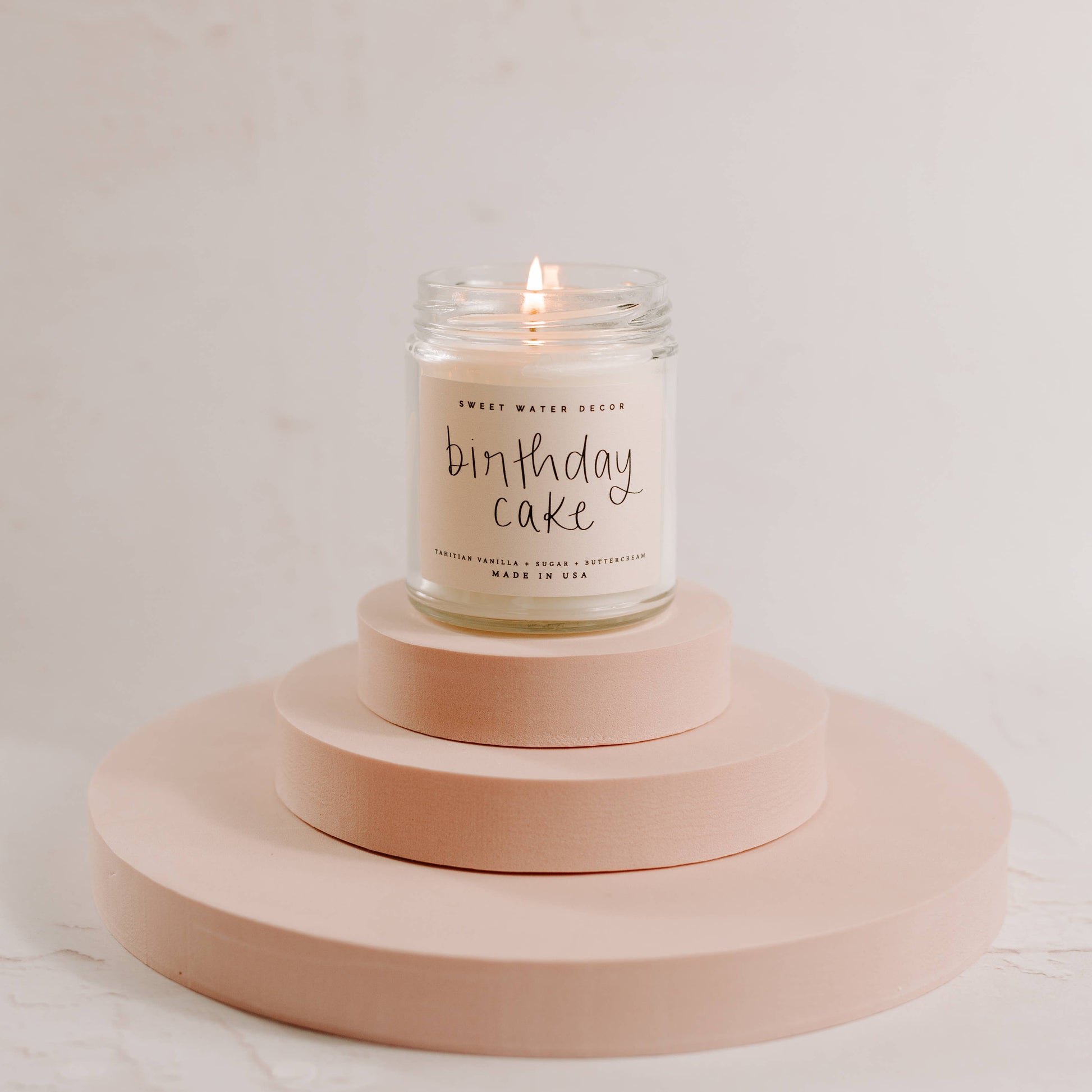 Birthday Cake 9 oz Soy Candle Home Goods Sweet Water Decor   