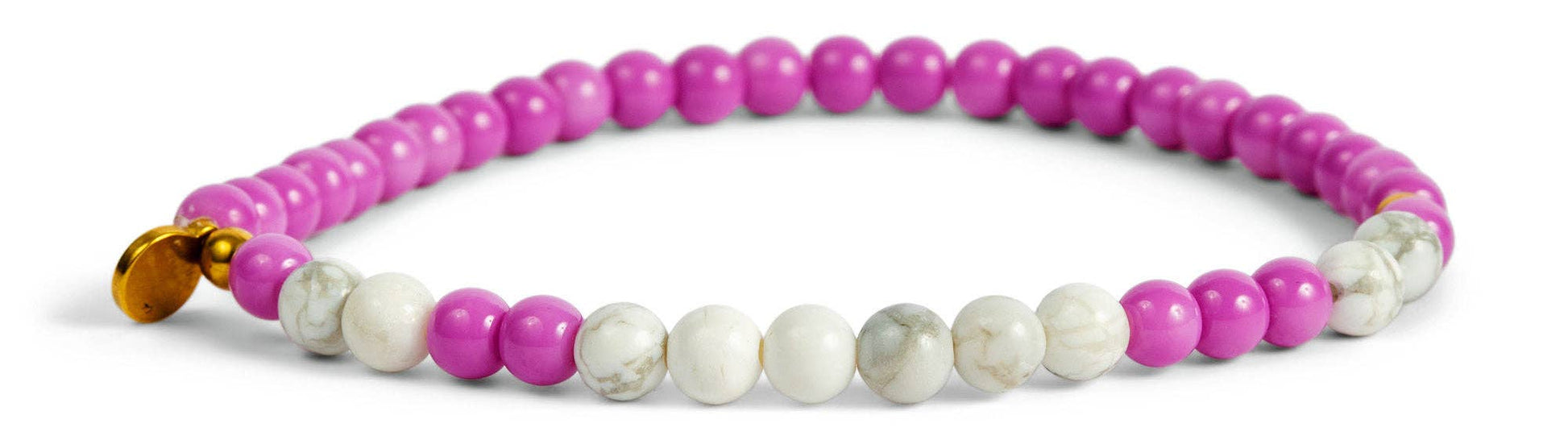 Morse Code Bracelet | LOVE: Lilac & Howlite  ETHICGOODS   