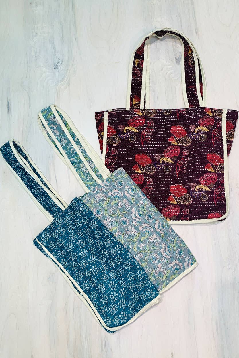 Kantha Market Bags Bags Sevya Handmade   