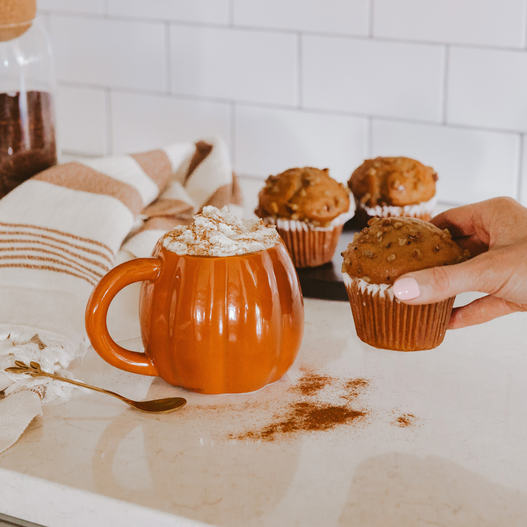 Orange Pumpkin Coffee Mug Home Goods Sweet Water Decor   