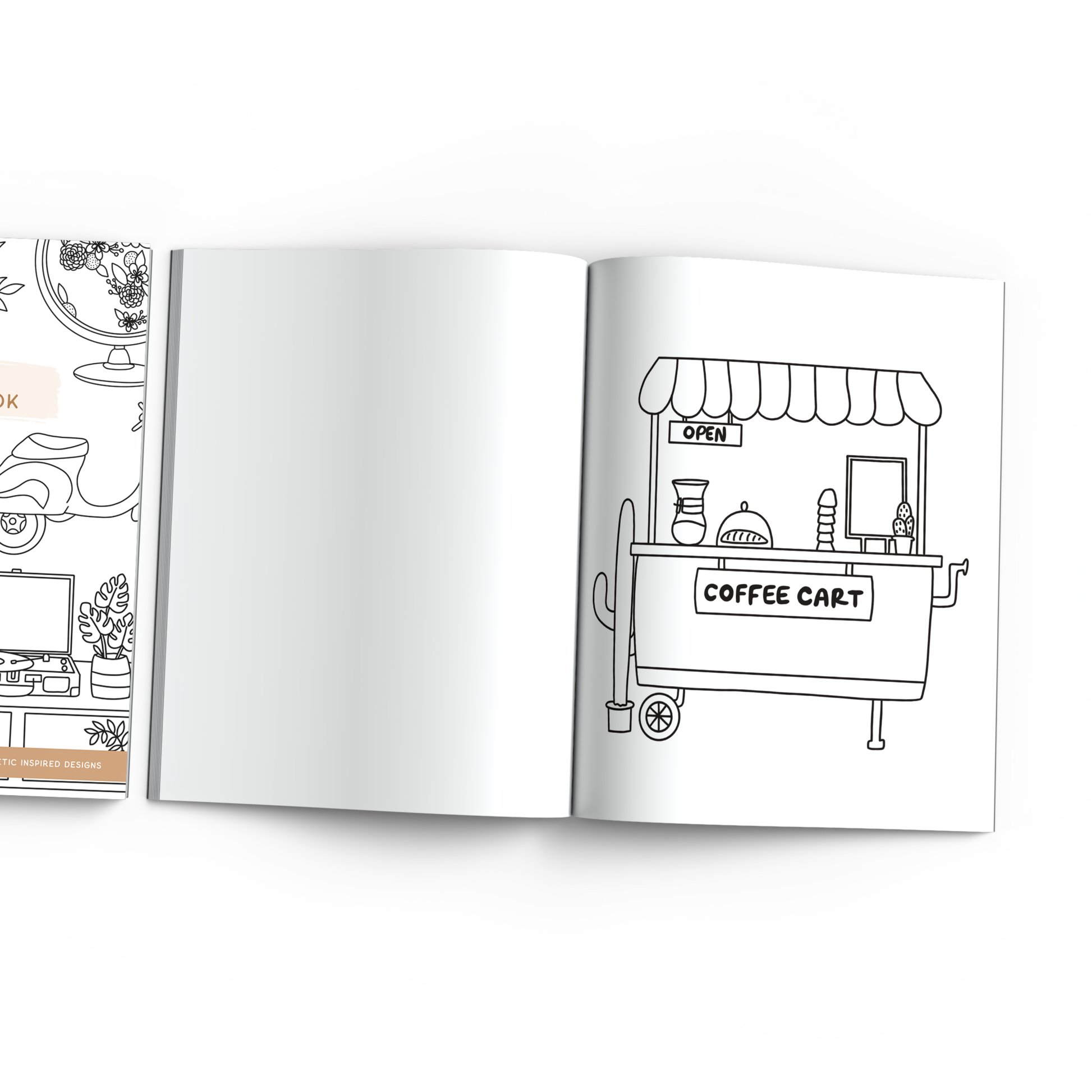 The Cozy Colouring Book by Jess' Paper Co. Home Goods Jess' Paper Co.   