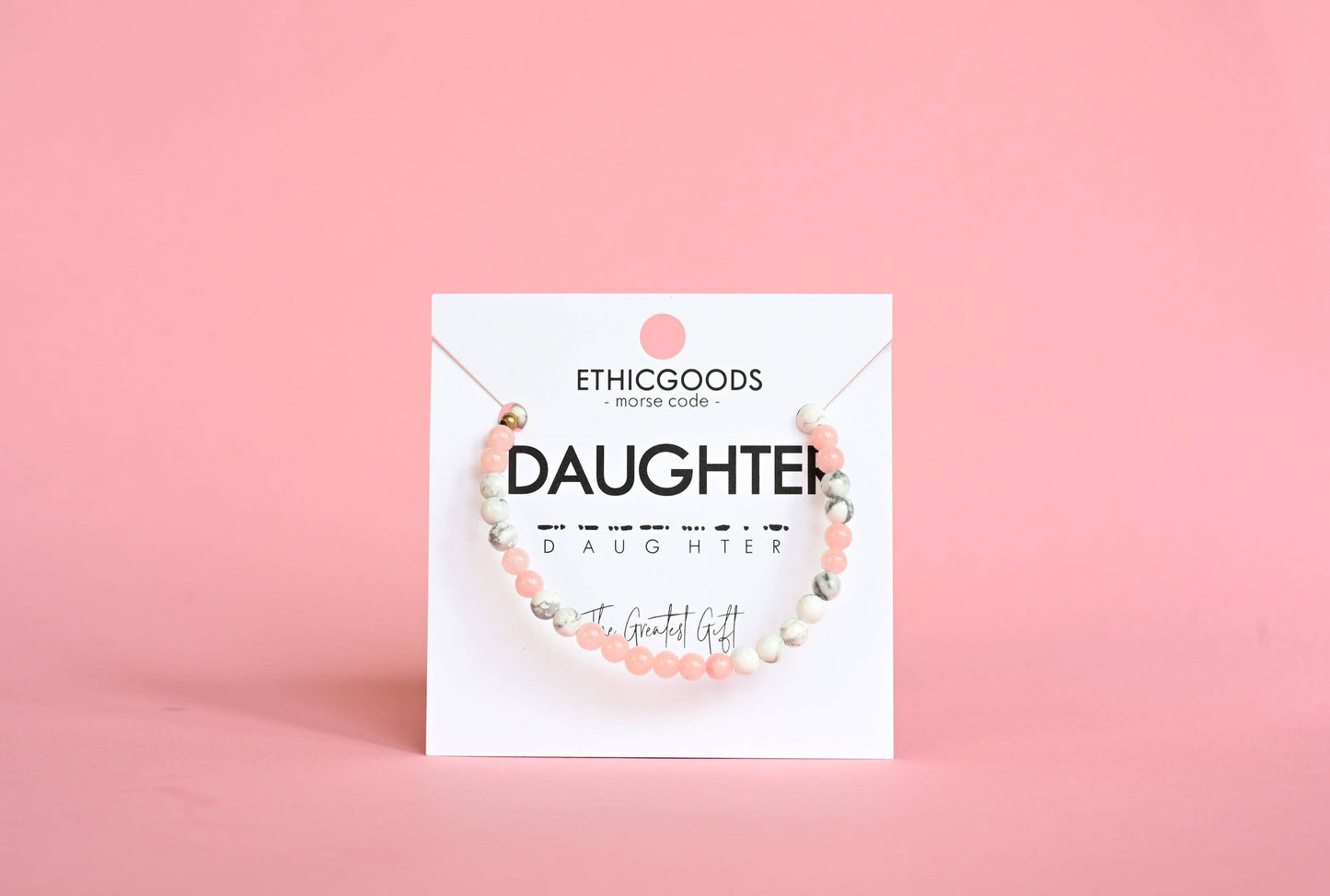 Morse Code Bracelet | DAUGHTER: Marble & Jasper  ETHICGOODS   