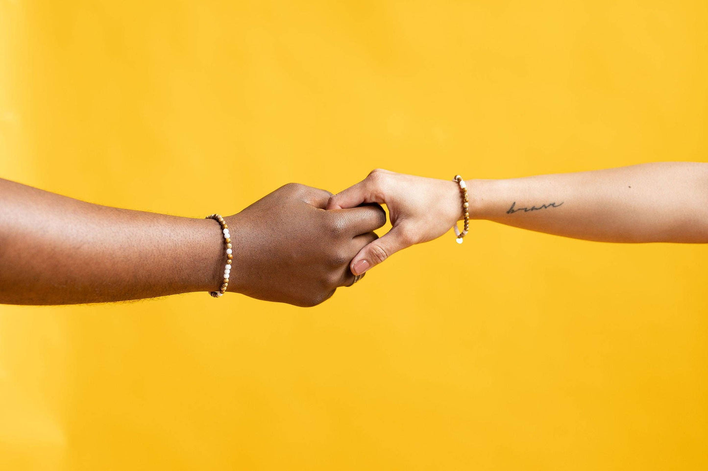 Morse Code Bracelet | YOU&ME: Tan Picture Jasper & Frosted White Quartz  ETHICGOODS   