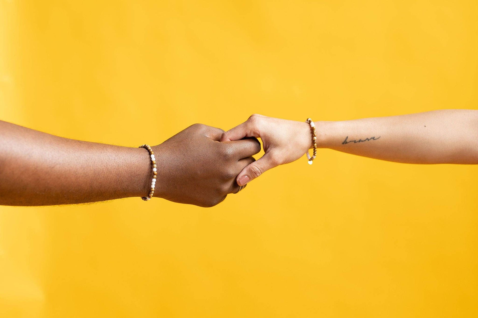 Morse Code Bracelet | YOU&ME: Tan Picture Jasper & Frosted White Quartz  ETHICGOODS   