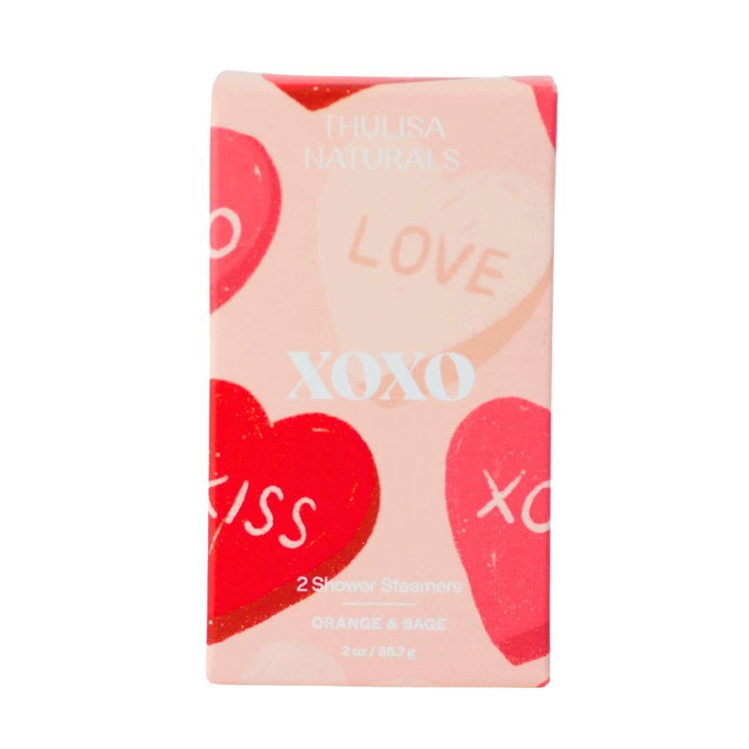 Valentine's Day Gift Shower Steamers | 2 pack Orange + Sage Home Goods Thulisa Naturals | Bath + Body