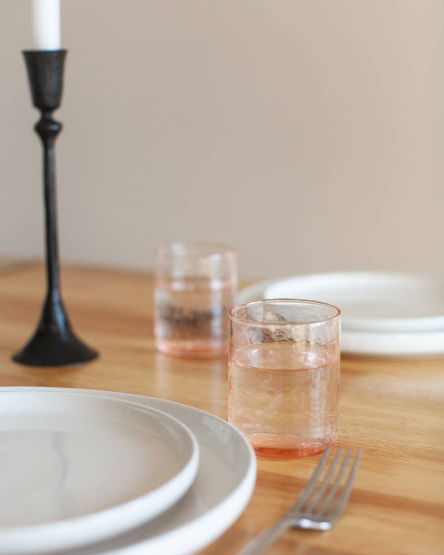 Handblown Hammered Glasses | Set of 4 Home Goods Creative Women