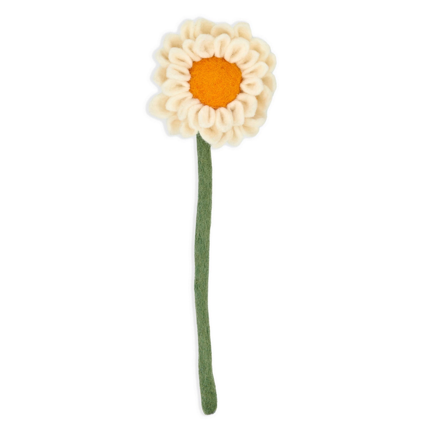 Felt Dahlia Flower: White  Global Goods Partners   