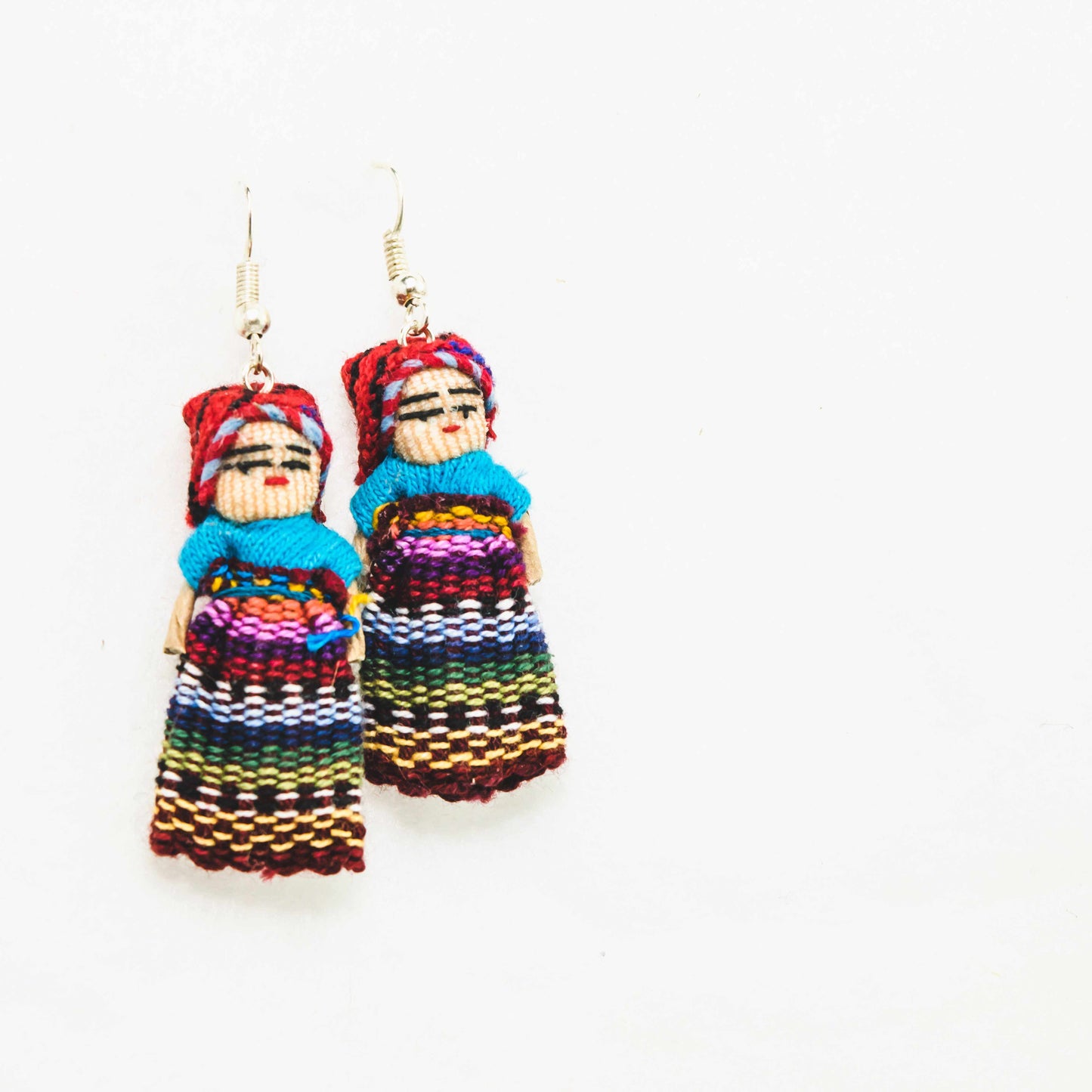 Worry Doll Boho Colorful Earrings - Guatemala Earrings Lumily   