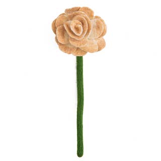 Felt Ranunculus Flower: Cream  Global Goods Partners   