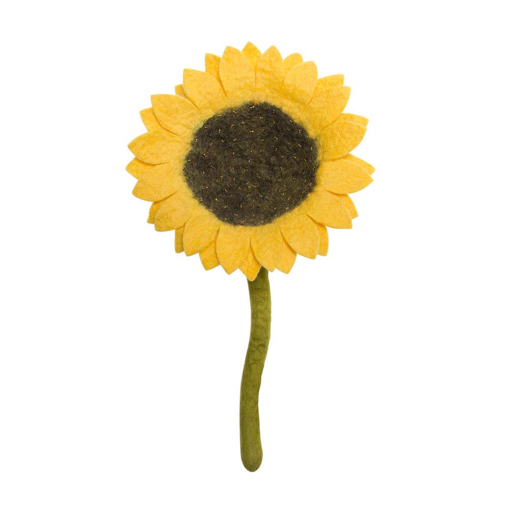 Felt Sunflower Home Goods Global Goods Partners Yellow