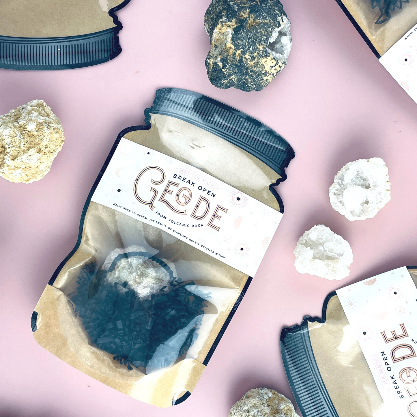 Break Open Crystal Geode From Volcanic Rock Home Goods Sow the Magic   