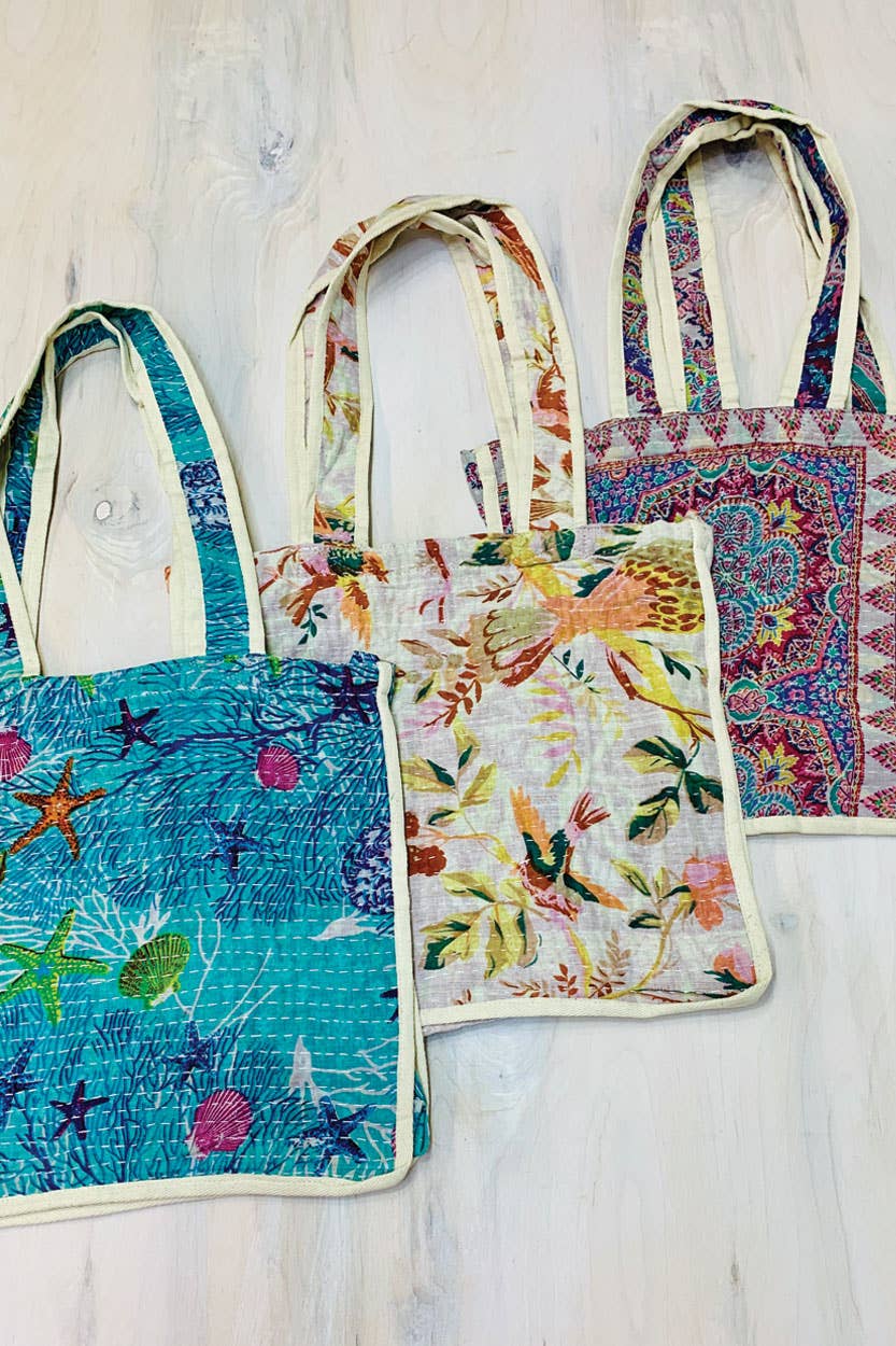 Kantha Market Bags Bags Sevya Handmade   